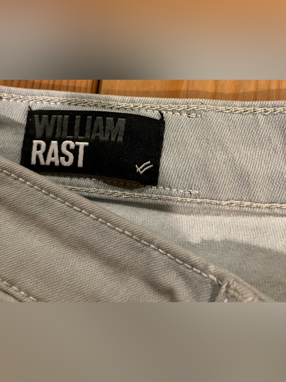 NEW William Rast Jeans Light Gray Riley High Rise Size 32 - Picture 6 of 13
